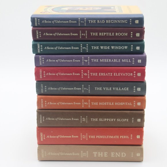 Lot of 10 A Series of Unfortunate Events By Lemony Snicket Books 1st Editions HC - Picture 1 of 13